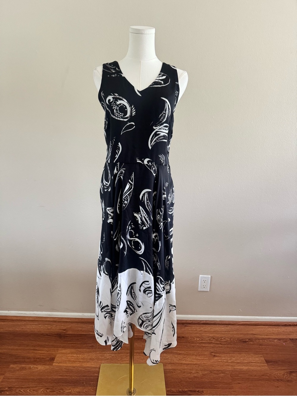Classiques Entier 100% Silk V-Neck Midi Dress Y2K